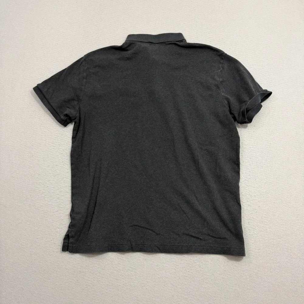 Polo Ralph Lauren Shirt Men's XL Gray Custom Slim Fit Short Sleeve Pony Logo